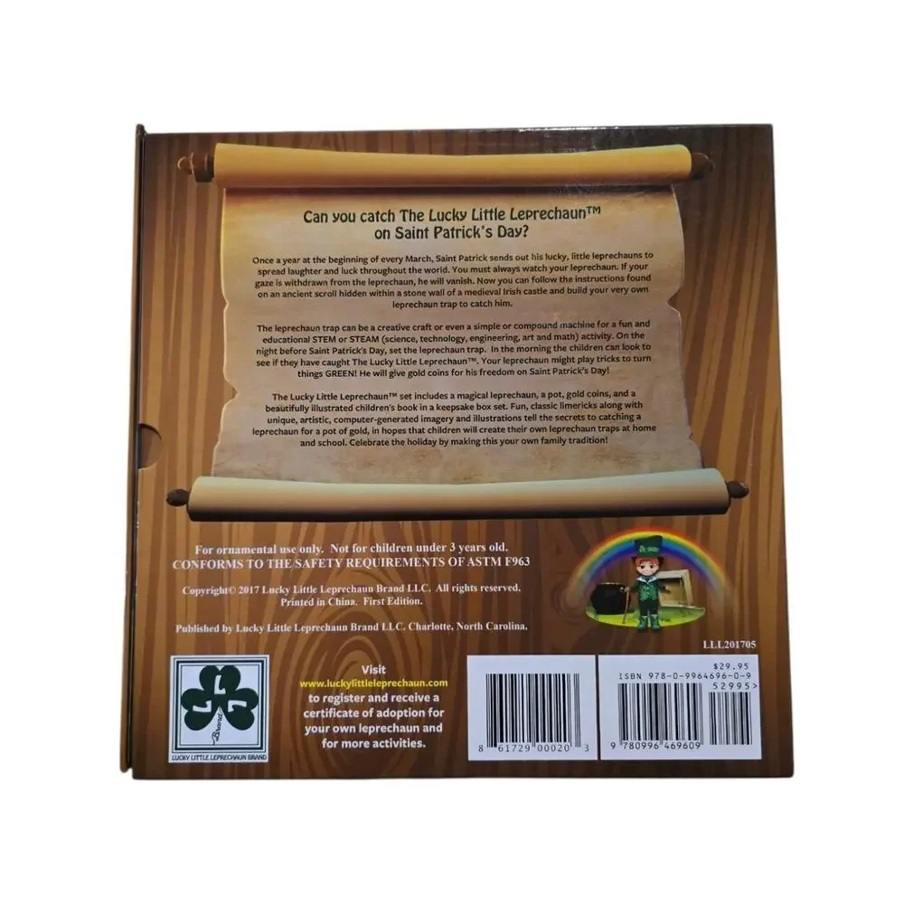 Lucky Little Leprechaun St Patricks Day Tradition Deluxe Box Storybook